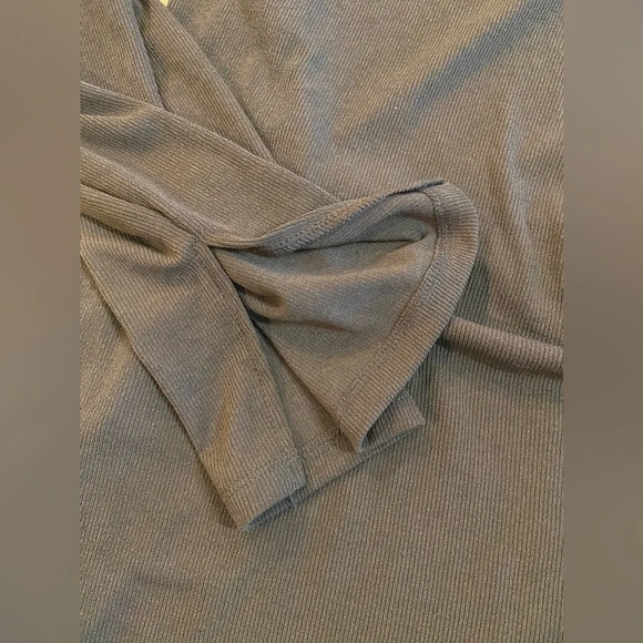 H&M Plus Sized Brown Wrap Dress Mini Long Sleeve Size 4XL NWT - Picture 7 of 12